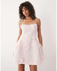 Sister Jane - Dream Lera Floral Detail Applique Cami Mini Dress - Lyst