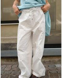 NA-KD - X Charlotte Olivia Drawstring Detail Wide Trousers - Lyst