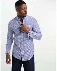 Polo Ralph Lauren - Slim-fit Oxford Overhemd Met Icoonlogo En Gingham Ruit - Lyst