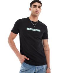 Calvin Klein - Shadow Box Logo T-shirt - Lyst