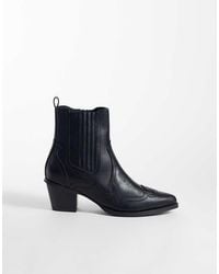 ASOS - Western Chelsea Boots With Cuban Heel - Lyst