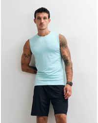 4505 - Canotta Da Training Slim Fit Con Dettaglio Sulla Cucitura Laterale - Lyst