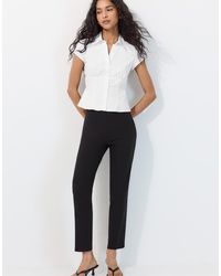 Stradivarius - Short Sleeve Shirt With Underbust Seam - Lyst