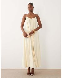ASOS - Strappy Cami Trapeze Maxi Dress - Lyst