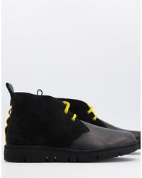 mens black desert boots uk