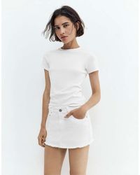 Pull&Bear - Denim Skort - Lyst
