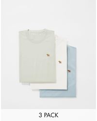 Abercrombie & Fitch - 3 Pack Icon Logo T-shirt - Lyst