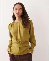 & Other Stories - Long Sleeve Shirt Blouse With Back Tie - Lyst