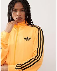 adidas Originals - Chaqueta De Chándal Naranja Flash Y Negra Suelta Adicolor Classic Firebird De - Lyst
