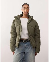 Noisy May - Hooded Puffer Jacket - Lyst
