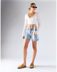 agon® - Wrap Crop Top - Lyst