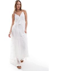 South Beach - Sequin Detail Cami V Neck Maxi Dress - Lyst