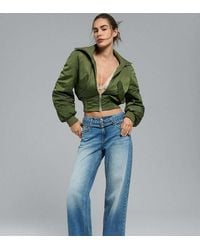 Stradivarius - Double-waist Wide-leg Jeans - Lyst