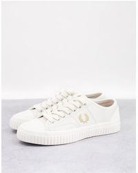 Fred Perry Hughes Low Leather Sneakers - White
