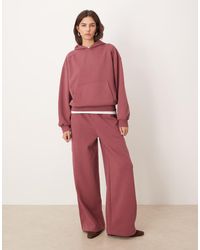 ASOS - Premium 500Gsm Seamed Wide Leg Jogger - Lyst