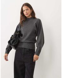 ASOS - Relaxed Batwing Roll Neck Jumper - Lyst