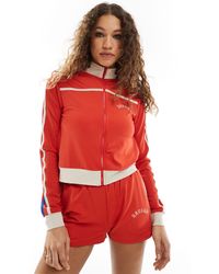 Reclaimed (vintage) - Zip Up Sports Track Jacket Co-ord With Stripe And Funnel Neck - Lyst