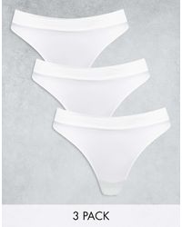 Weekday - Cat Seamless 3 Pack Lingerie Thongs - Lyst