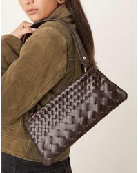 ASOS - Leather Weave Shoulder Bag - Lyst