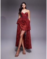 ASOS - – premium – minikleid aus spitze - Lyst