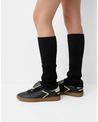 Bershka - Scaldamuscoli Neri A Coste - Lyst
