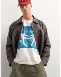 TOPMAN - X Jing Boxy Fit Crop Abstract Breaking Free Graphic T-shirt With Embroidery - Lyst