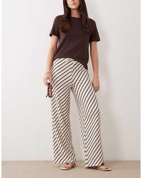 New Look - Crinkle Wide Leg Trouser - Lyst