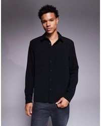 ASOS - Textured Overshirt - Lyst