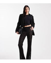 ONLY - Lace Flared Trousers - Lyst