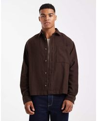 ASOS - Boxy Oversized Vintage Look Flannel Shirt - Lyst