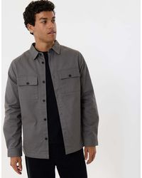 Threadbare - Cotton Twill Flannel Lined Shacket - Lyst