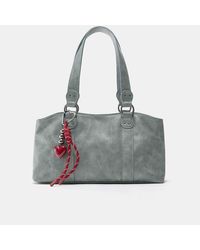 Pull&Bear - Borsa Shopping Morbida Slavato Con Charm - Lyst