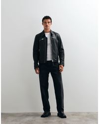 AllSaints - Verdi Zip Through Lambs Leather Jacket - Lyst