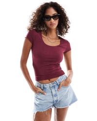 Cotton On - Byron Square Neck Short Sleeve Top - Lyst