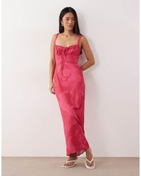 ASOS - Ruched Bust Midi Dress - Lyst