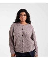 Vero Moda - Soft Fluffy Knit O-neck Cardigan - Lyst
