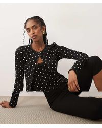 Miss Selfridge - Set Van Geribbeld Vest En Cami - Lyst