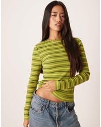 ASOS - Long Sleeve Ribbed T-shirt - Lyst
