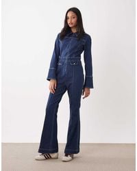 Wrangler - Retro Denim Catsuit - Lyst