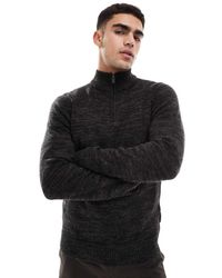 French Connection - French Connection Heavy Knit Half Zip Jumper - Lyst