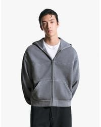 Bershka - Sweat court coupe carrée à fermeture éclair - Lyst