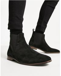French Connection - Botas chelsea negras - Lyst