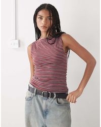 Weekday - Annie Boat Neck Tank Top - Lyst