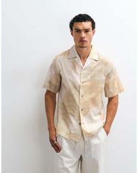 Mango - 100% Cotton Relaxed Fit Tie Dye Print Short Sleeve Shirt - Lyst