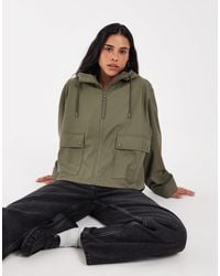 ONLY - Hooded Rain Jacket - Lyst