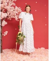 Sister Jane - Dream Bridal Floral Embellished Maxi Dress - Lyst