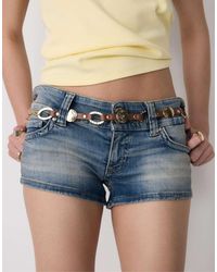 Stradivarius - Metal Leather Effect Belt - Lyst