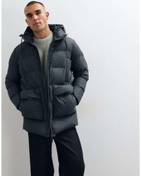 Rains - 15210 Alta Waterproof Hooded Long Cargo Puffer Jacket - Lyst