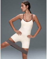 Oysho - Comfortlux Short Jumpsuit With Contrast Double Straps - Lyst