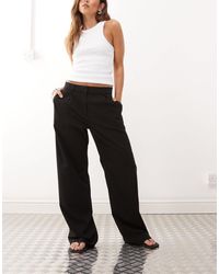 Weekday - Drew Mid Waist Slouchy Trousers With Front Pleats - Lyst